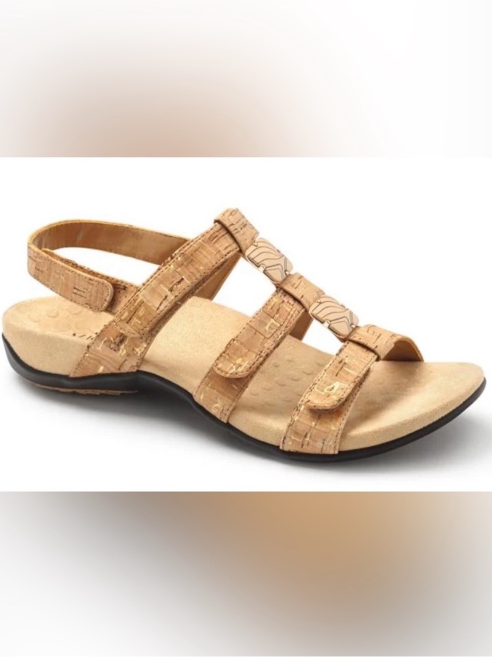 Vionic Amber Sandal Gold Cork Size 10